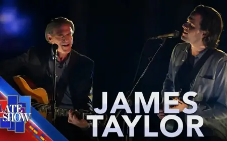 James Taylor and Son Henry Perform Live on ‘Colbert’