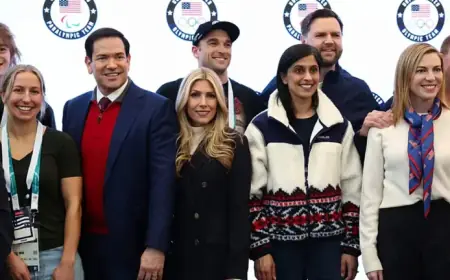 Vance Celebrates Unity with US Delegation at Milan-Cortina Winter Games Arrival