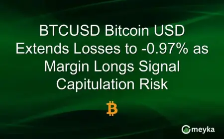 Bitcoin USD Slips 0.97% as Margin Longs Indicate Capitulation Risk