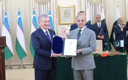 Uzbek President Mirziyoyev Receives Honorary PhD from NUST
