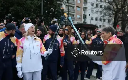 IOC President Kirsty Coventry Lights Olympic Flame for Milano Cortina 2026