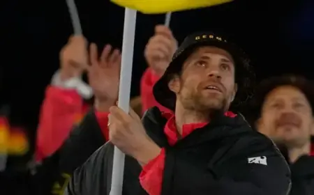 Leon Draisaitl Leads Germany at Olympic Opening Ceremony