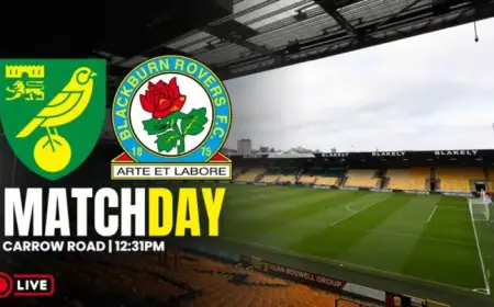Norwich City Faces Blackburn Rovers in Live Matchday Action