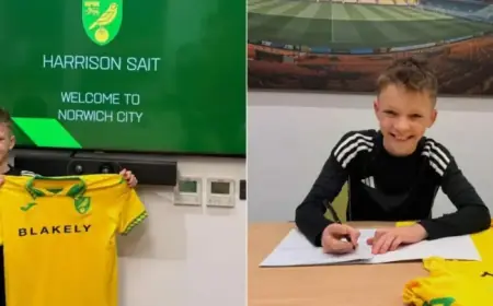 Young Footballer Realizes Dream by Joining Canaries Academy at Age 10