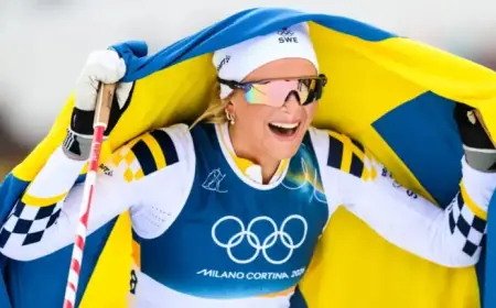 Frida Karlsson Strikes Gold in First Olympic Race