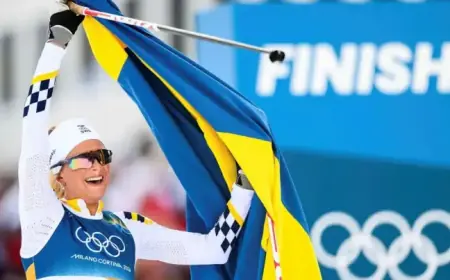Swedes Win Gold and Silver in Skiathlon, Secure First Olympic Medals