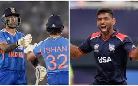 ind vs usa t20 wc Timeline: India 49/4 (7.3 ov) vs USA — van Schalkwyk rips through the top order at Wankhede