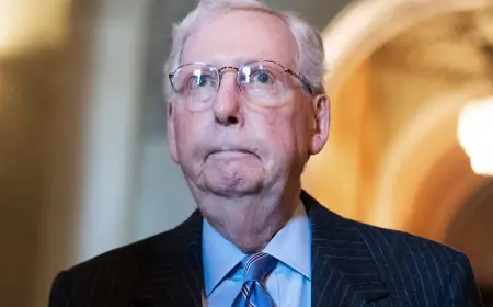 Mitch McConnell hospitalized with flu-like symptoms, misses Senate votes