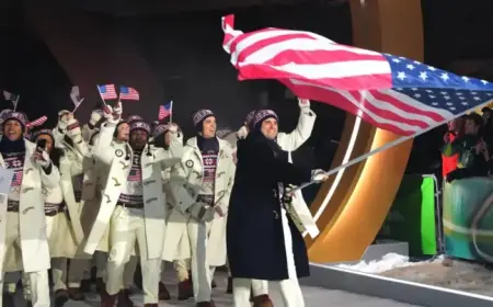 Team USA Athletes Address Domestic Politics as Winter Olympics Kick Off in Italy