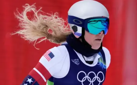 Lindsey Vonn Prepares to Compete in Olympic Downhill with Training Run Completion