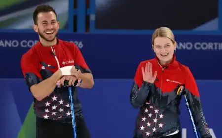 USA and Great Britain Remain Unbeaten in Mixed Doubles Curling Standings