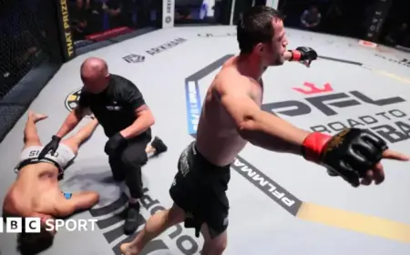 Usman Nurmagomedov Submits Alfie Davis in PFL Dubai to Defend Lightweight Title