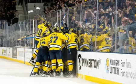 Michigan Triumphs in OT, Defeats No. 2 MSU with Perron’s Power-Play Goal