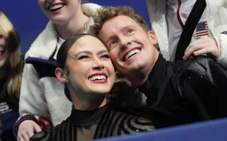 Evan Bates and Madison Chock surge into Olympic week as ice dance rivalry tightens