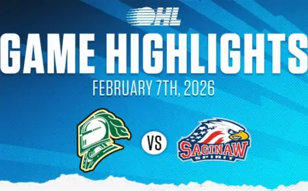 OHL Highlights: London Knights Face Saginaw Spirit – Feb. 7, 2026