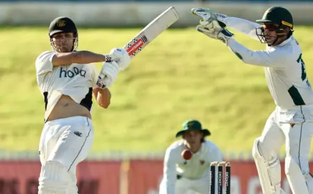 Western Australia Faces Tasmania in Sheffield Shield Match 21