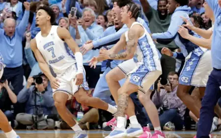 Seth Trimble’s Late 3-Pointer Lifts No. 14 UNC Over No. 4 Duke, 71-68
