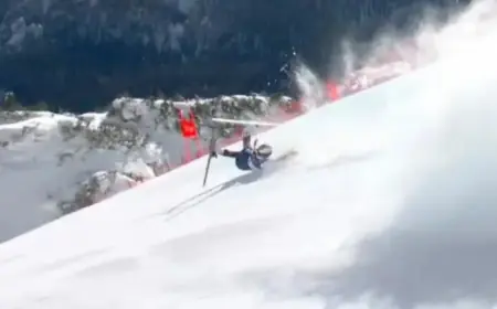 Lindsey Vonn Crashes Dramatically at the Olympics