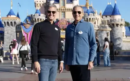 Disney’s Bob Iger and Successor Josh D’Amaro Meet at Disneyland