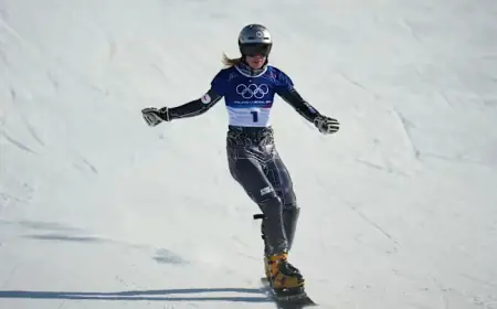 Ledecka’s Olympic Snowboarding Three-Peat Quest Faces a Stunning Halt