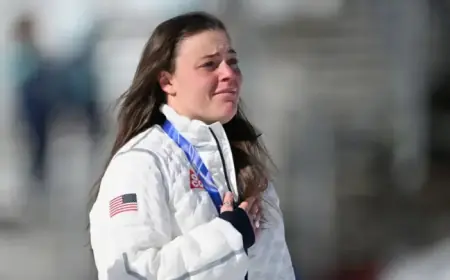 Breezy Johnson Secures Olympic Downhill Gold, Matches Lindsey Vonn’s Historic Achievement