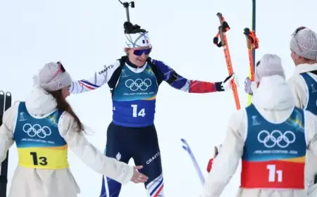 Live Update: French Biathlon Team Battles for Gold with Jeanmonnot Competing