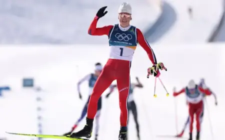 Johannes Høsflot Klæbo Claims Gold in 2026 Winter Olympics Skiathlon