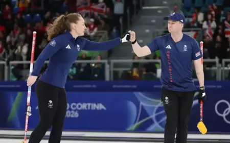 Great Britain Advances to Winter Olympics 2026 Mixed Doubles Curling Playoffs