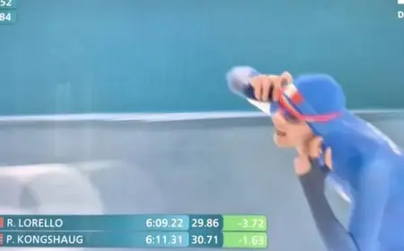 Olympian Riccardo Lorello Hits the Speed Skating Track Today at 4 PM