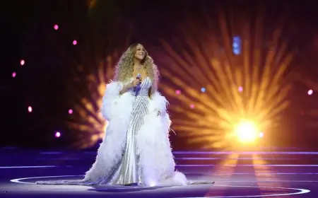 Mariah Carey lights up the Olympics with an Italian classic and a new anthem