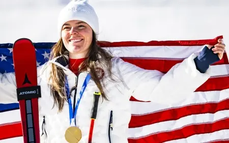 Breezy Johnson wins Olympic downhill gold in Cortina, sealing a comeback year
