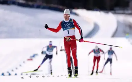 Johannes Klaebo Claims Skiathlon Gold; Pursues Cross-Country Olympic Record