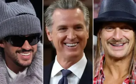 California Celebrates ‘Bad Bunny Day’; Newsom Lightheartedly Provokes Kid Rock