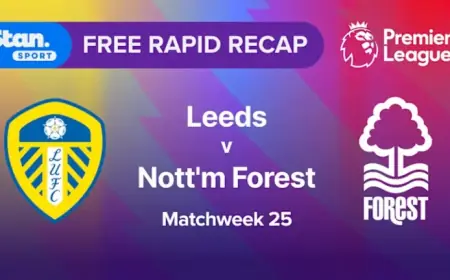 Leeds Triumphs Over Nottingham Forest in MW25 Recap