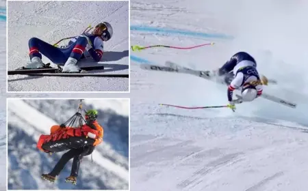 Lindsey Vonn crash leaves her with a broken left leg; what doctors and Team USA have confirmed after the terrifying downhill fall