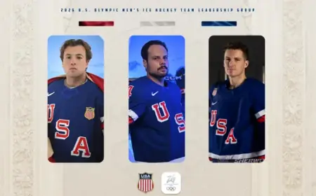 Auston Matthews Leads 2026 U.S. Olympic Men’s Ice Hockey Team as Captain