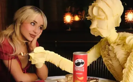 Sabrina Carpenter Crafts Pringles Boyfriend in Quirky, Creative Project