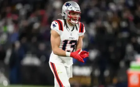 Mack Hollins Honors Mike Vrabel with High School Jersey Before Super Bowl 60