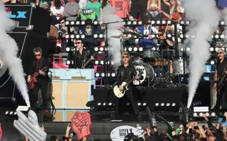 Green Day Rocks Super Bowl 2026 Preshow Performance
