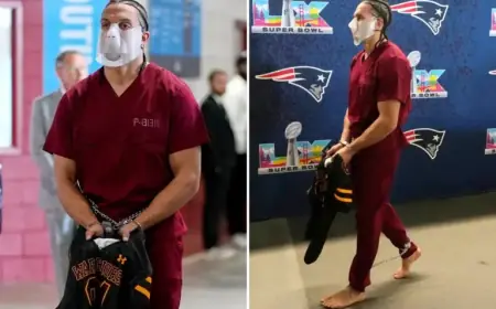Patriots’ Mack Hollins Stuns at Super Bowl 2026 in Prison Jumpsuit