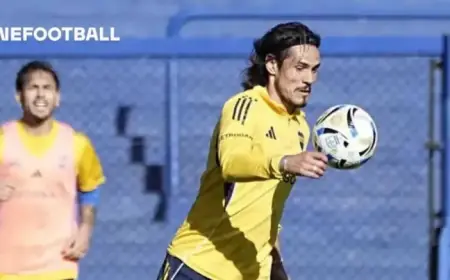 Cavani Excluded from Boca’s Squad Against Vélez Despite Normal Training