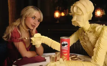 Sabrina Carpenter Crafts Her Soulmate in Pringles Super Bowl Ad