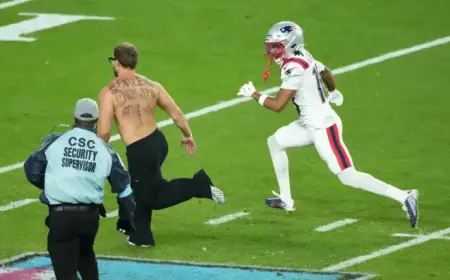 Patriots Player Subdues Super Bowl 60 Streaker