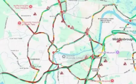 Crash Shuts Down A19 Between Portrack and Billingham