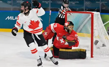 Canada and Switzerland Clash in Surprisingly Competitive Game