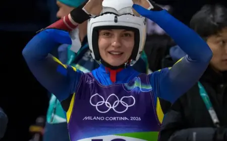 Ukrainian Lugers Tunytska, Smaga Shine Together in 2026 Olympics Opening Heat