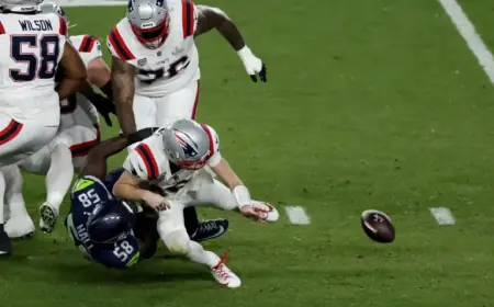 Patriots Coach Analyzes Drake Maye’s Six Super Bowl Sacks