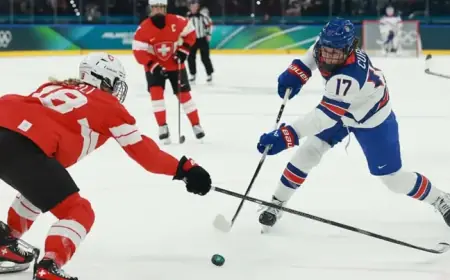 USA Leads 1-0 Against Switzerland in 2026 Winter Olympics Women’s Hockey Live