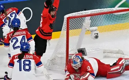 Canada Dominates Czech Republic: Fillier and Stacey Boost Lead to 3-0