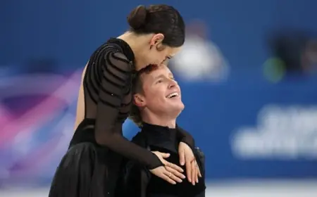 Madison Chock and Evan Bates sit second after Olympic rhythm dance